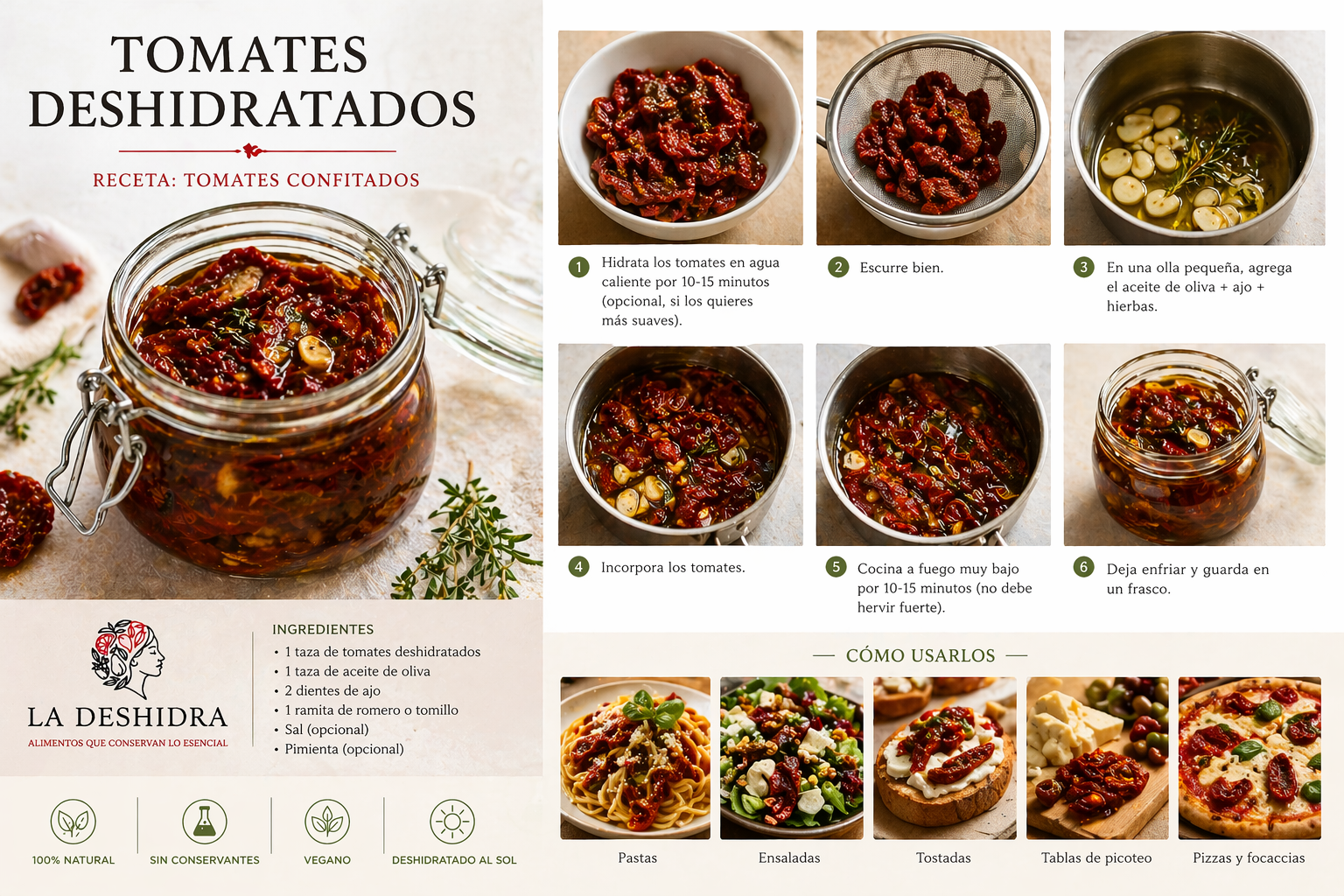 Tomate Pera Deshidratado