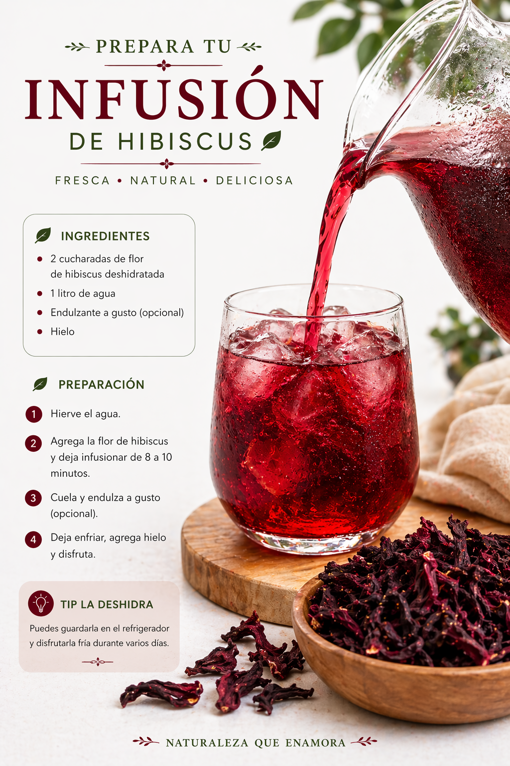 Flor de Hibiscus Deshidratada